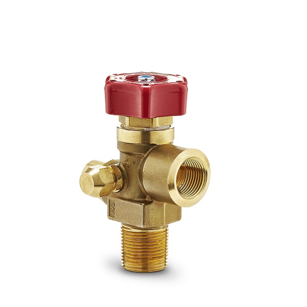 Low pressure dual port brass cylinder valves - D285 Low pressure dual port brass cylinder valves - D285